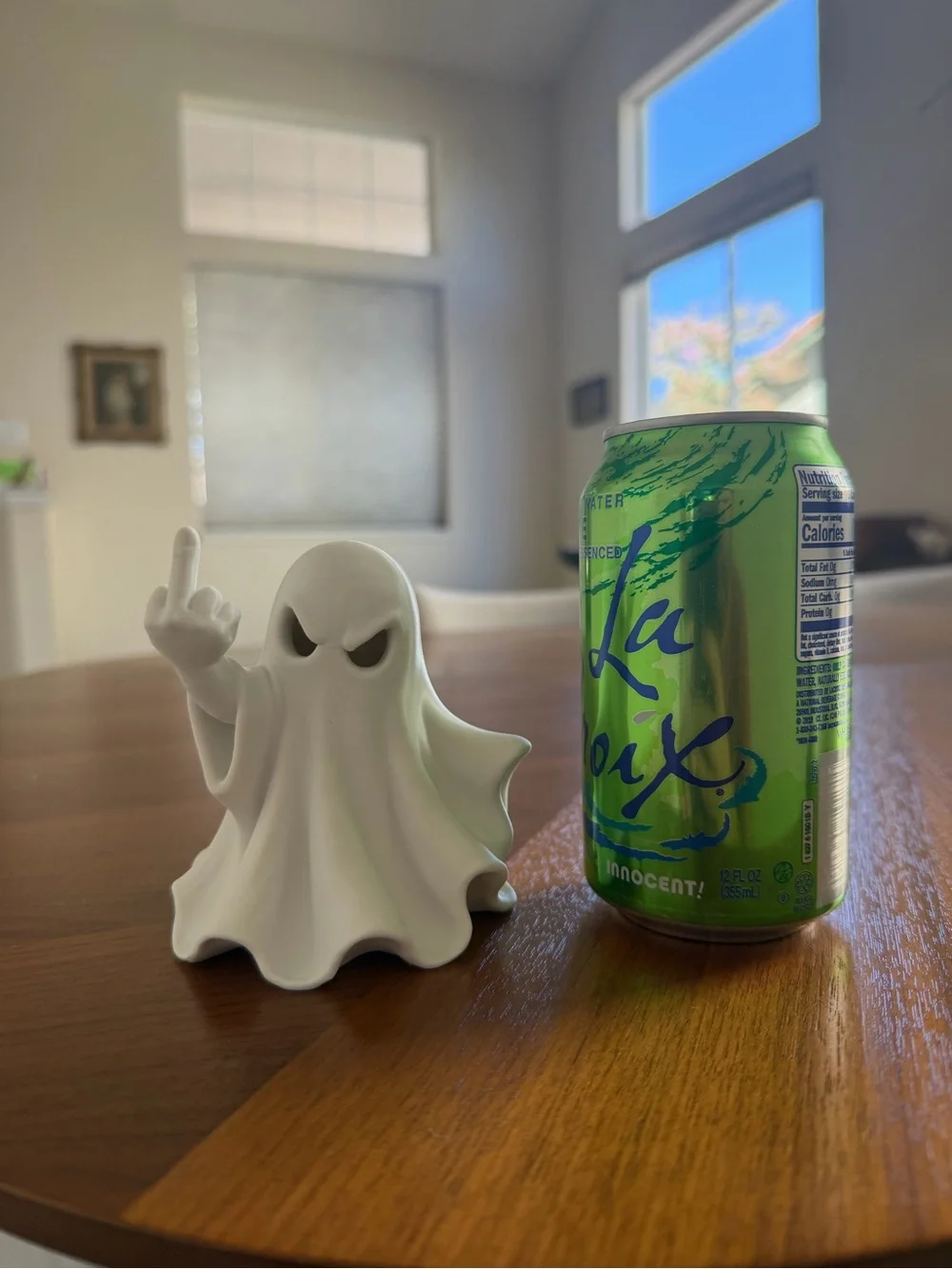 Sassy Middle Finger Ghost Figurine – Funny Halloween Decor 3d print